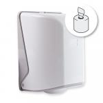 Handtuchrollenspender weiß, Kunststoff, für Papierrollen bis Ø 20,0cm (M2)